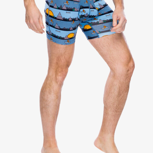 Cumpăra Boxeri Saxx Ultra Super Soft Boxer Brief Fly - lazy river/blue