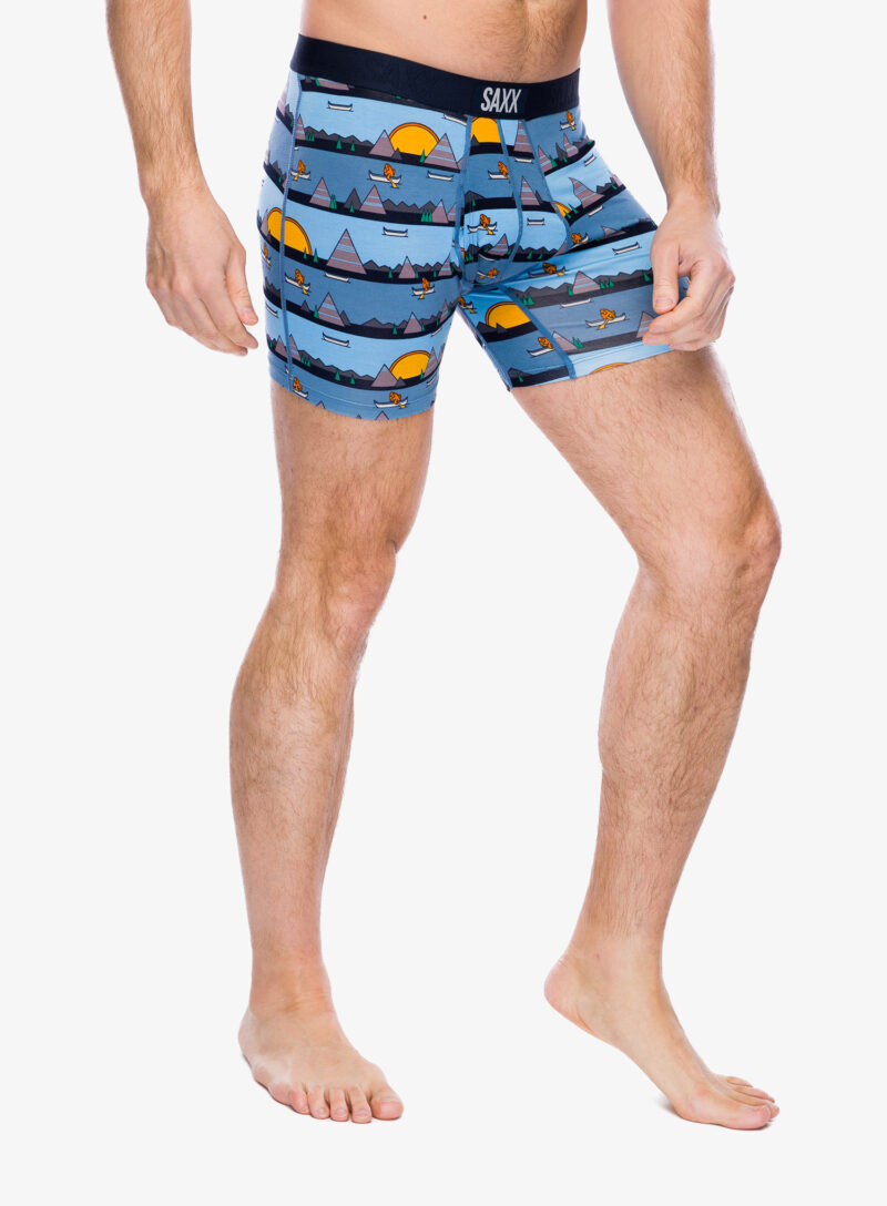 Cumpăra Boxeri Saxx Ultra Super Soft Boxer Brief Fly - lazy river/blue