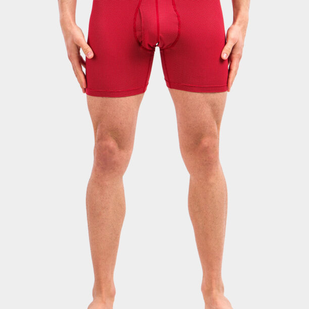 Boxeri barbati SAXX Quest Boxer Brief Fly - red