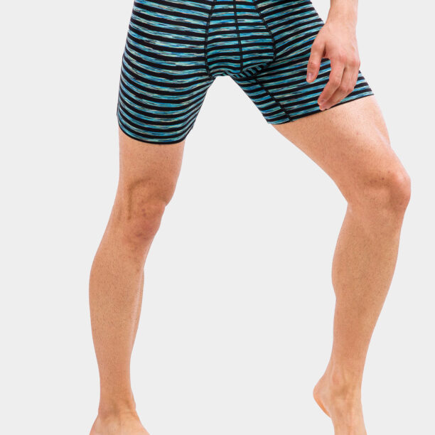 Cumpăra Boxeri barbati SAXX Vibe Boxer Modern Fit - black space hiker stripe