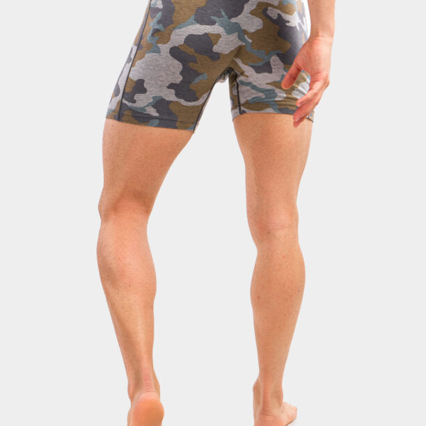 Boxeri barbati SAXX Vibe Boxer Modern Fit - grey supersize camo preţ