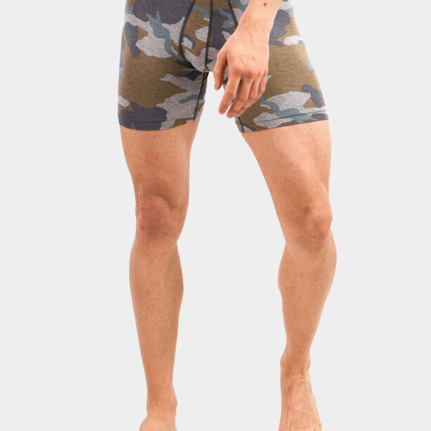 Cumpăra Boxeri barbati SAXX Vibe Boxer Modern Fit - grey supersize camo