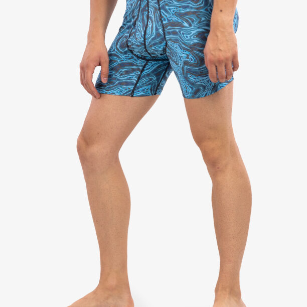 Original Boxeri barbati Saxx Quest Boxer Brief Fly - malibu ripple effect