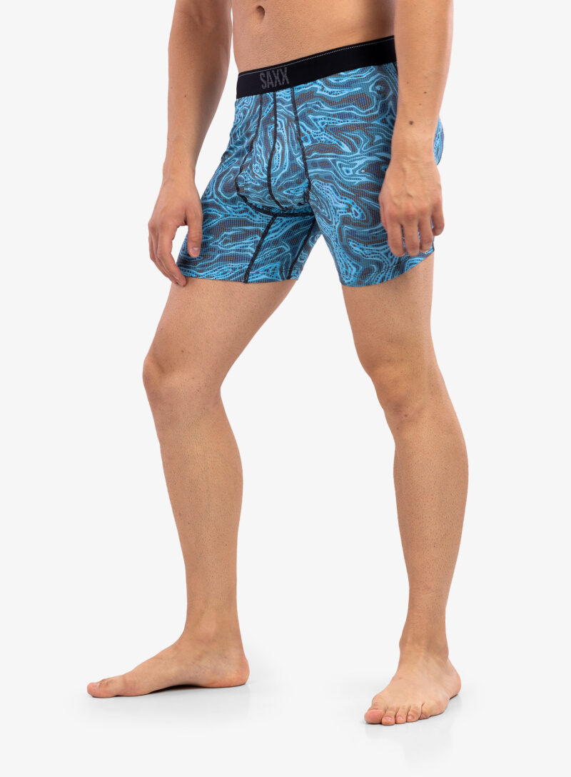 Original Boxeri barbati Saxx Quest Boxer Brief Fly - malibu ripple effect