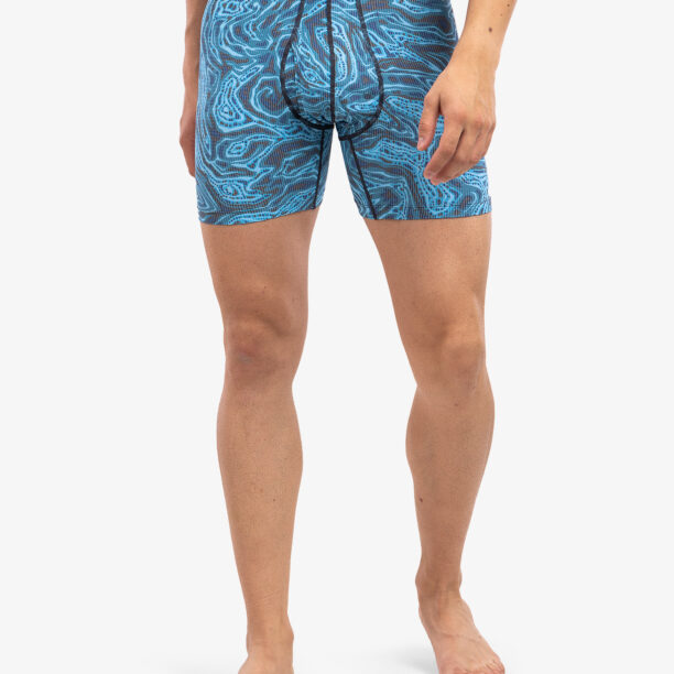 Boxeri barbati Saxx Quest Boxer Brief Fly - malibu ripple effect