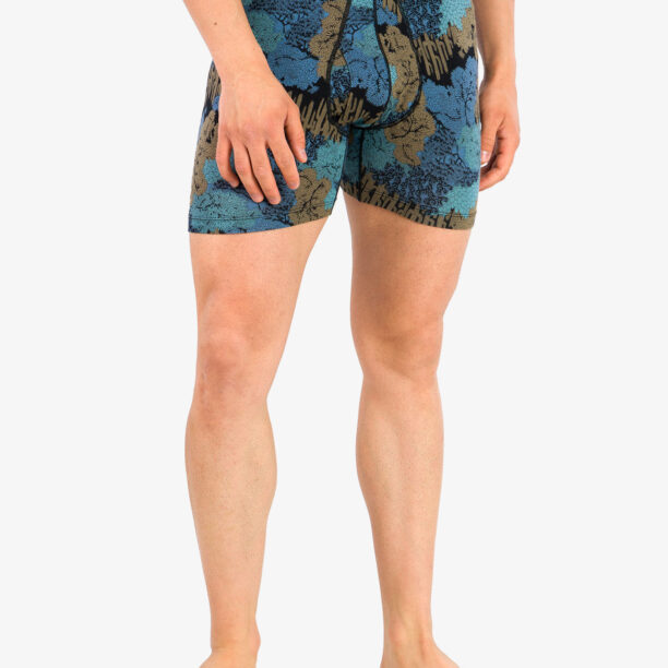 Boxeri barbati Saxx Ultra Boxer Brief Fly - snora camo/slate