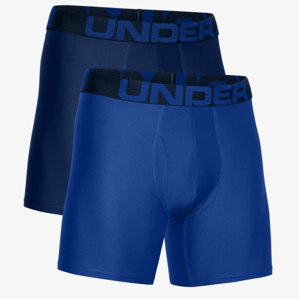 Boxeri barbati Under Armour Tech 6in 2 Pack - royal/academy