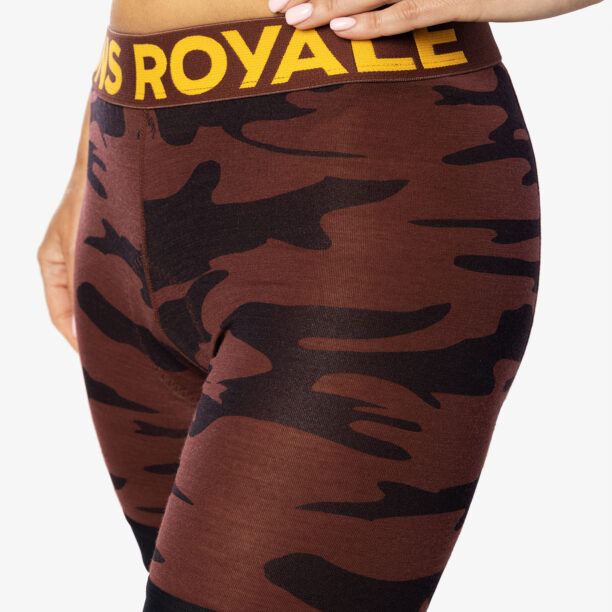 Original Boxeri termici femei Mons Royale Enduro Bike Short Liner - chocolate camo