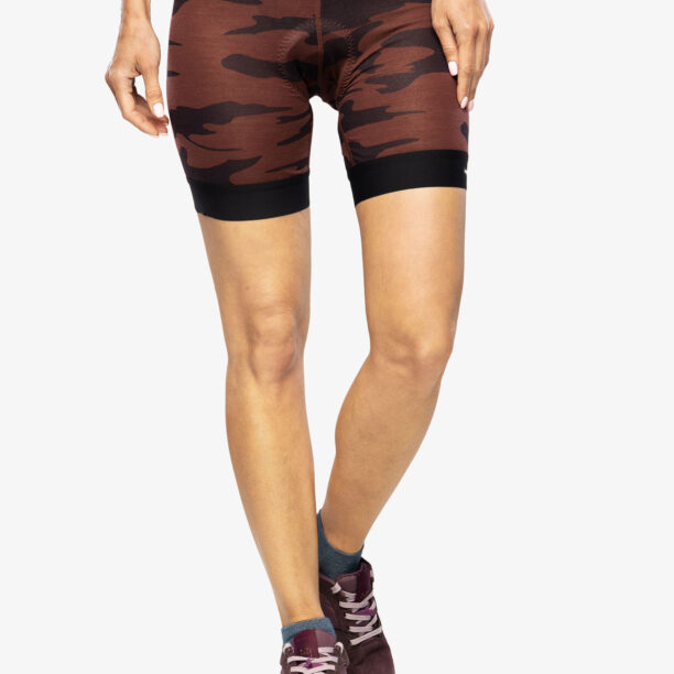 Boxeri termici femei Mons Royale Enduro Bike Short Liner - chocolate camo