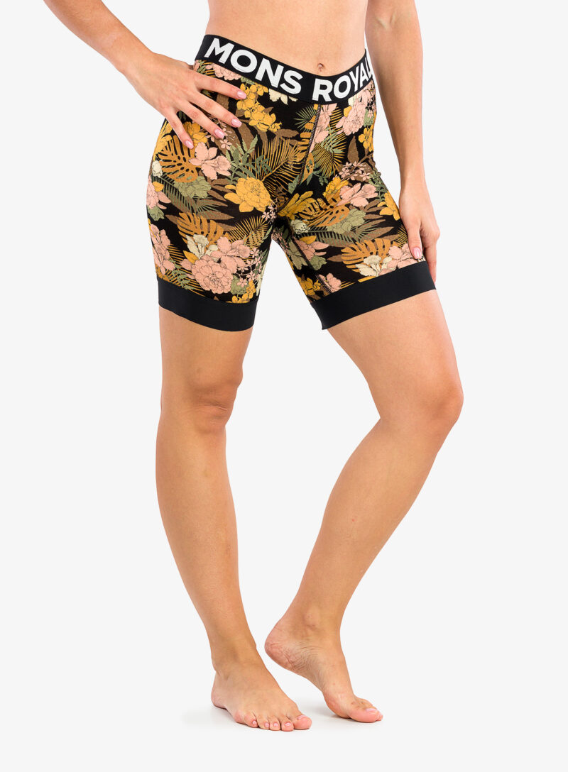 Cumpăra Boxeri termici femei Mons Royale Enduro Bike Short Liner - floral camo