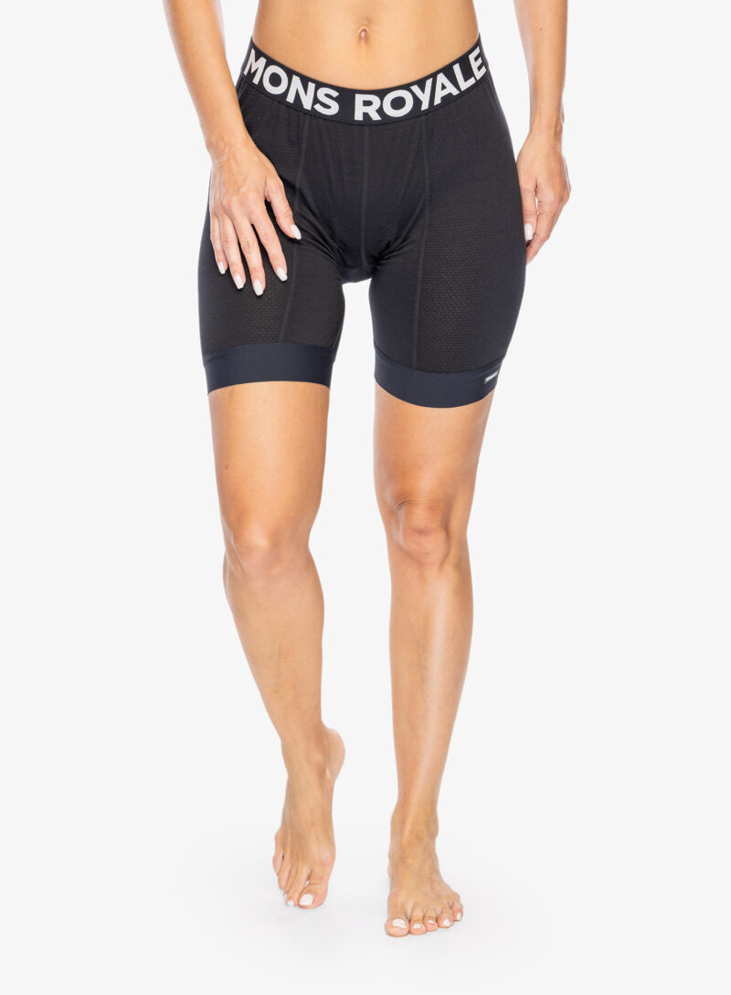 Boxeri termici femei Mons Royale Epic Merino Shift Bike Shorts Liner - black