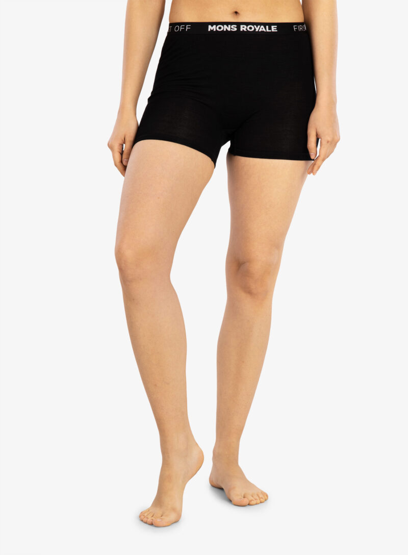 Boxeri termici femei Mons Royale Hannah Hot Pant - black