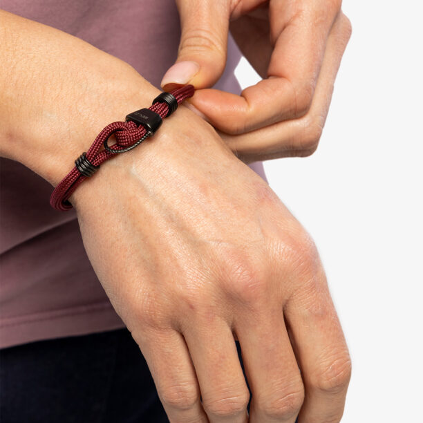 Brăţară 8b+ Wristband Dirty Harry - red wine preţ