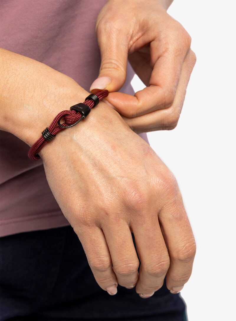 Brăţară 8b+ Wristband Dirty Harry - red wine preţ