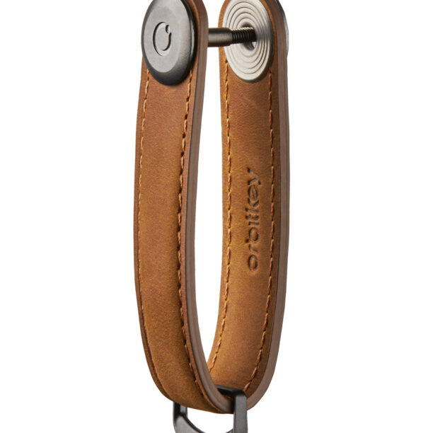 Breloc Orbitkey Crazy-Horse - chestnut brown/brown preţ