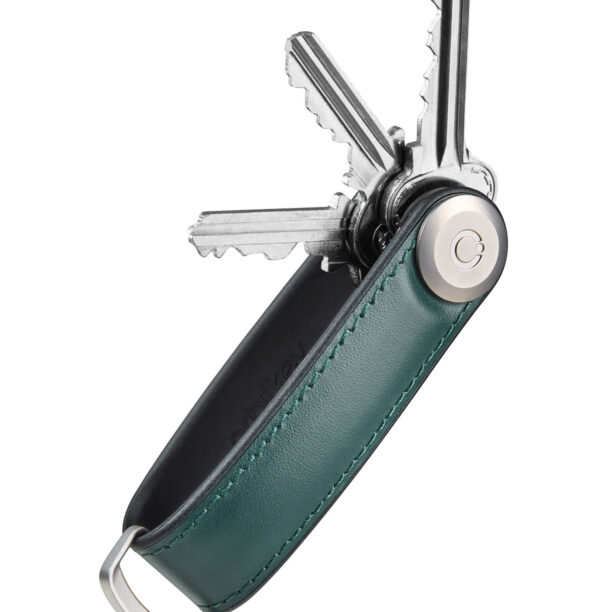 Breloc Orbitkey Leather Hybrid - pine green