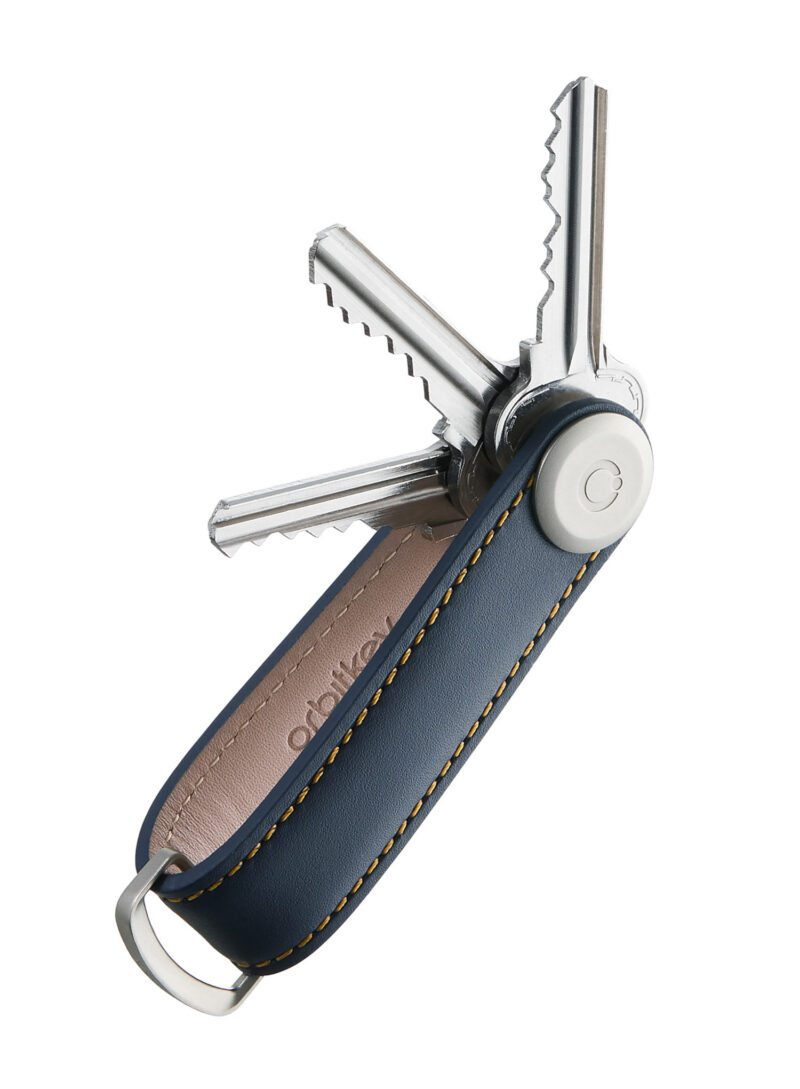 Breloc Orbitkey Leather - navy/tan