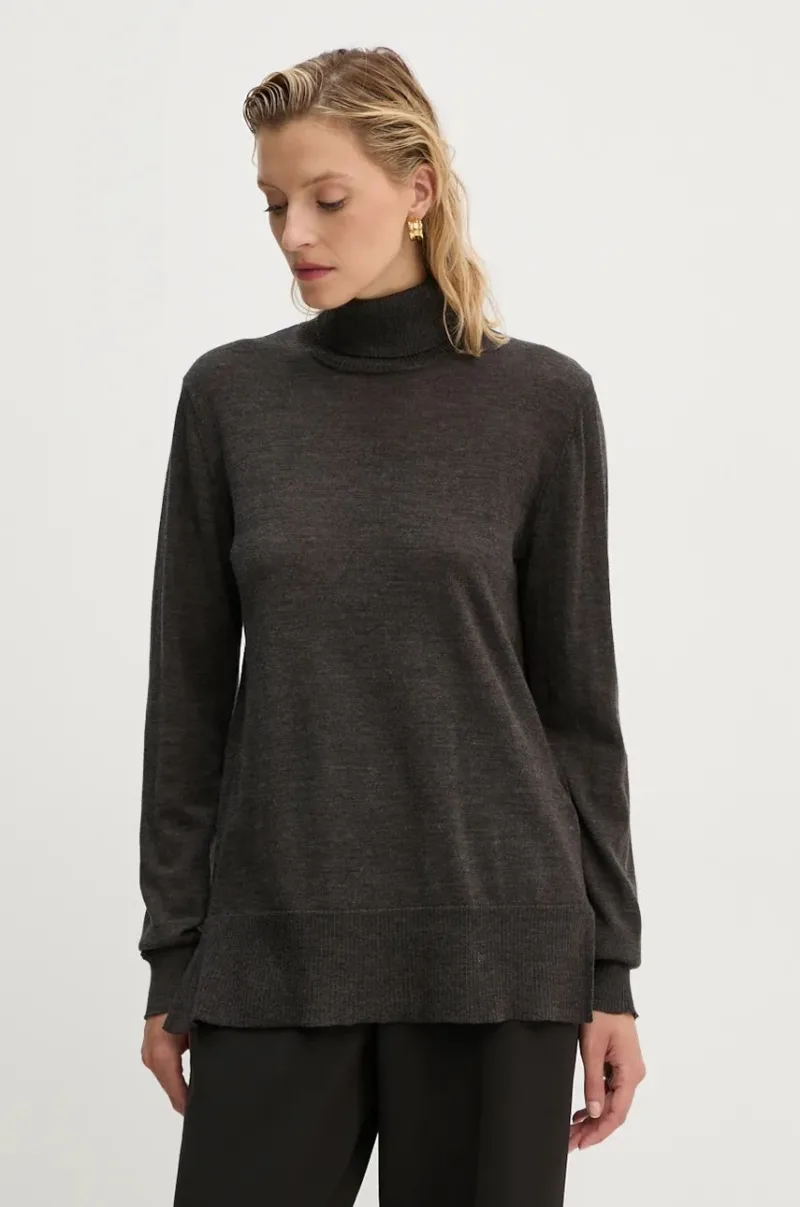 Bruuns Bazaar pulover de lana CharleneBBRoll Neck knit femei