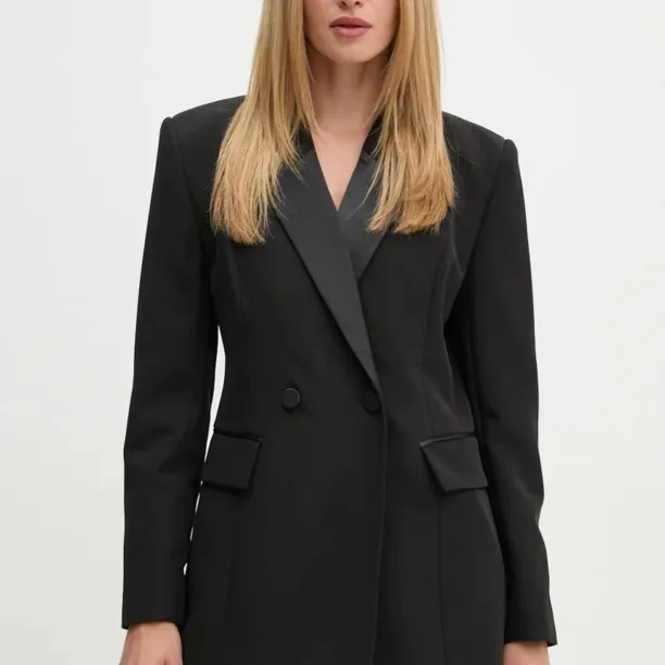 Bruuns Bazaar sacou RubysusBBTuxi blazer culoarea negru