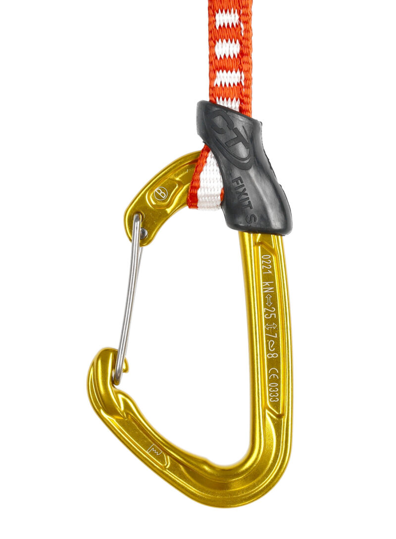 Cumpăra Buclă echipată escalada Climbing Technology Fly-Weight EVO LONG Set 55 cm - red/gold