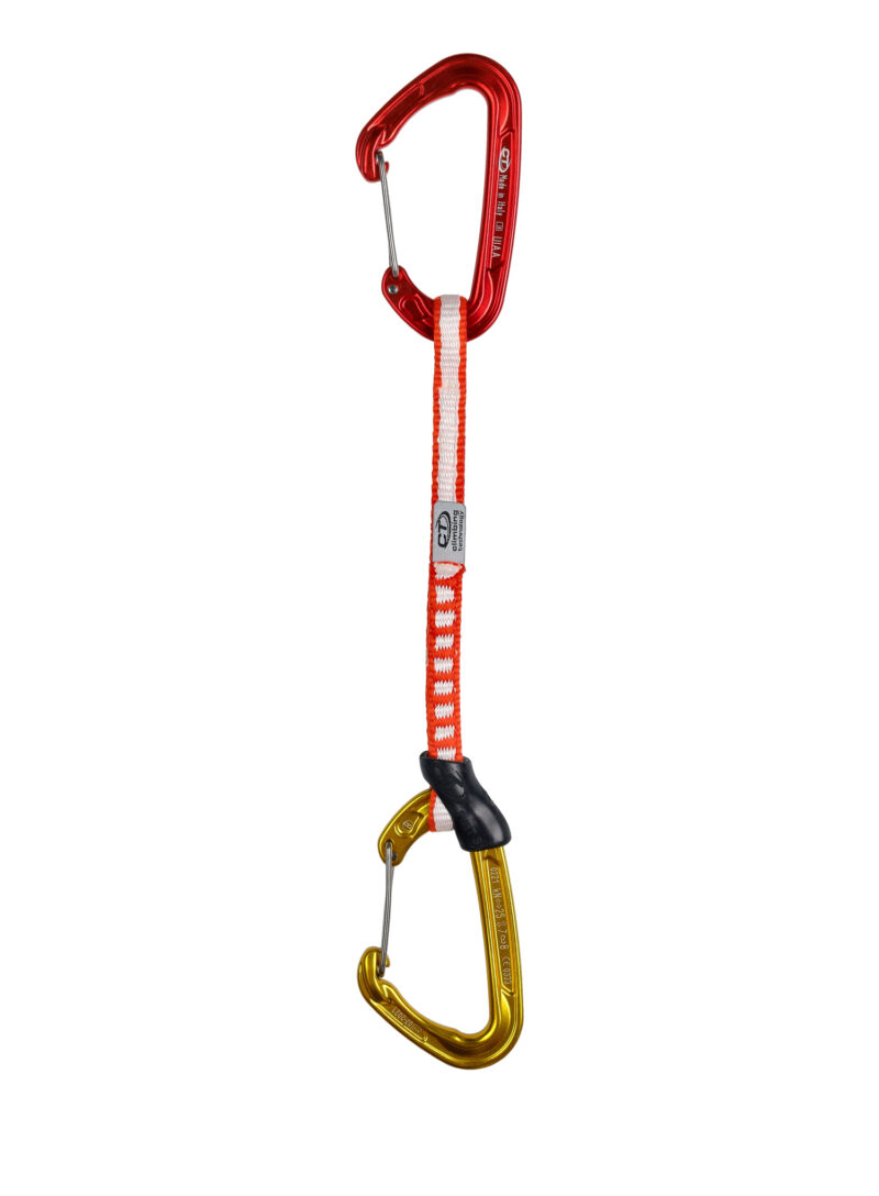 Buclă echipată escalada Climbing Technology Fly-Weight EVO Set DY 17 cm - red/gold preţ