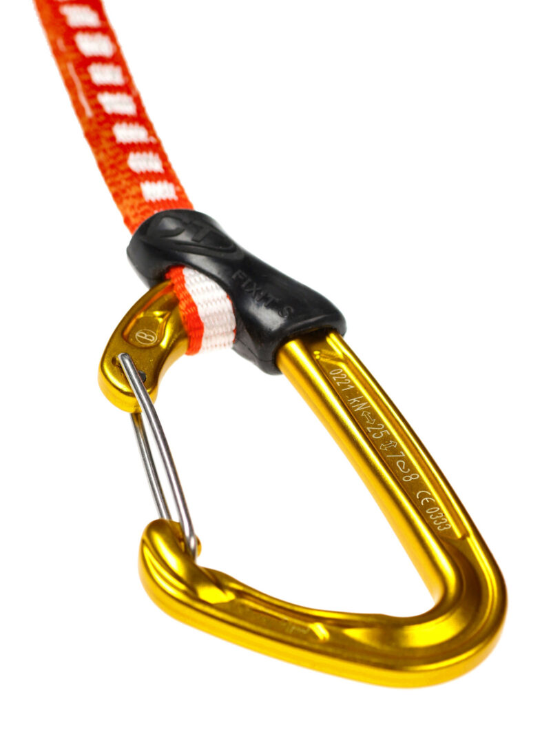 Preţ Buclă echipată escalada Climbing Technology Fly-Weight EVO Set DY 17 cm - red/gold