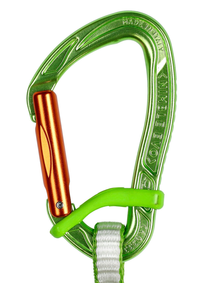 Buclă echipată escalada Climbing Technology Nimble Fixbar Set DY 22 cm - green/orange preţ