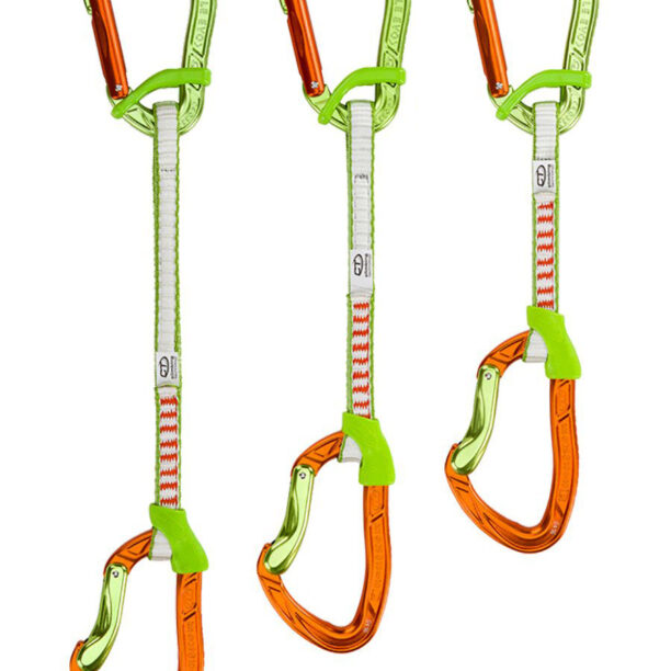 Cumpăra Buclă echipată escalada Climbing Technology Nimble Fixbar Set DY 22 cm - green/orange