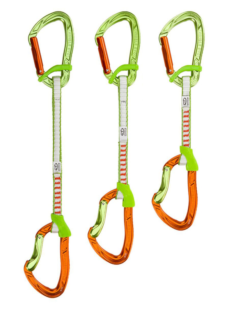 Cumpăra Buclă echipată escalada Climbing Technology Nimble Fixbar Set DY 22 cm - green/orange