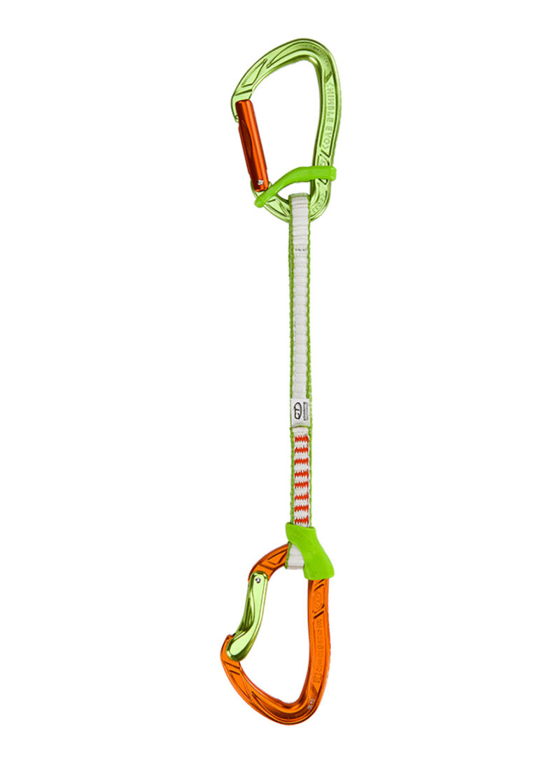 Buclă echipată escalada Climbing Technology Nimble Fixbar Set DY 22 cm - green/orange