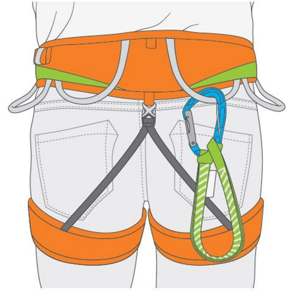 Original Buclă echipată escalada Climbing Technology Tricky - light blue/green