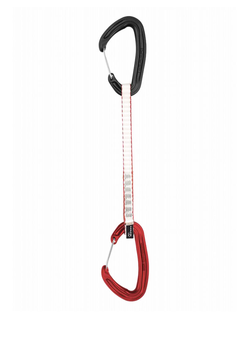 Buclă echipată escalada DMM Alpha Wire Quickdraw 18 cm - red