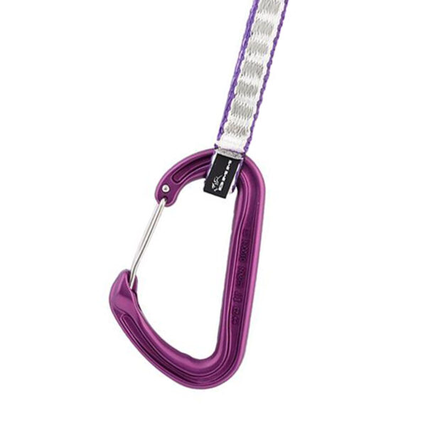 Buclă echipată escalada DMM Chimera Quickdraw 12 cm - purple preţ