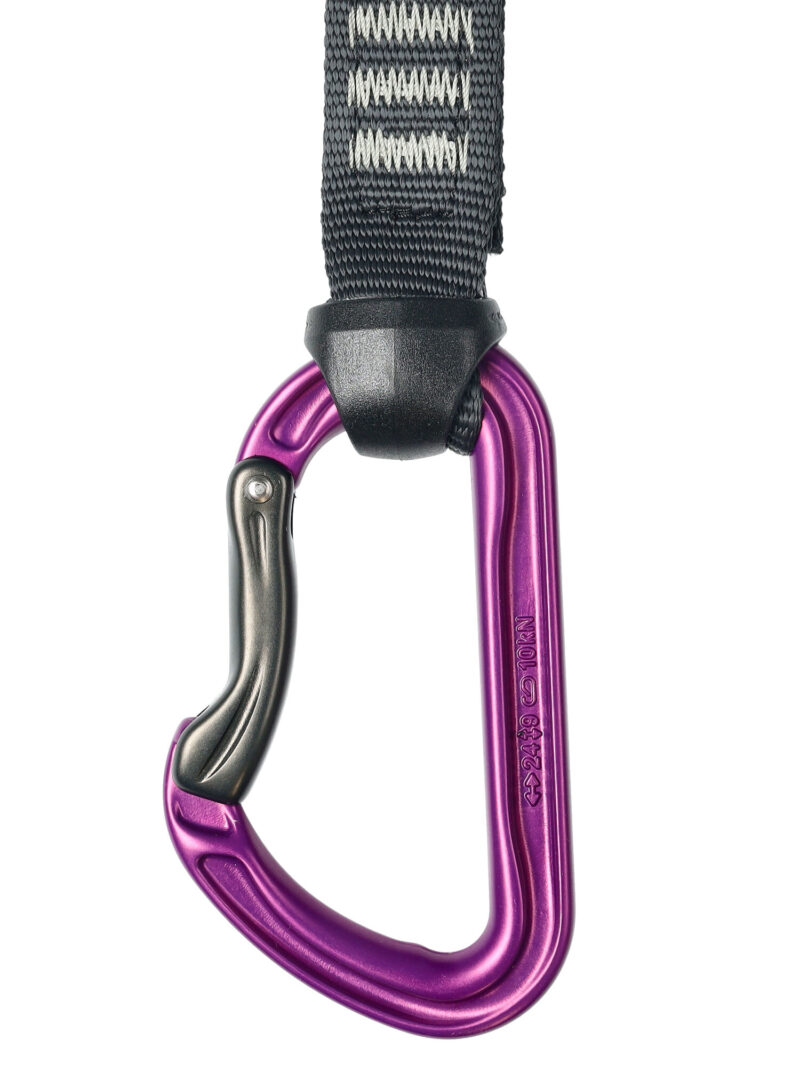 Preţ Buclă echipată escalada DMM Shadow Quickdraw - titanium/purple