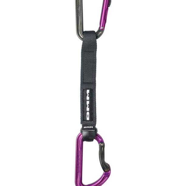 Original Buclă echipată escalada DMM Shadow Quickdraw - titanium/purple