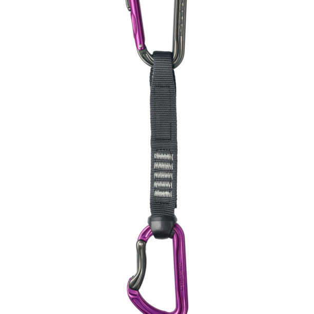 Buclă echipată escalada DMM Shadow Quickdraw - titanium/purple