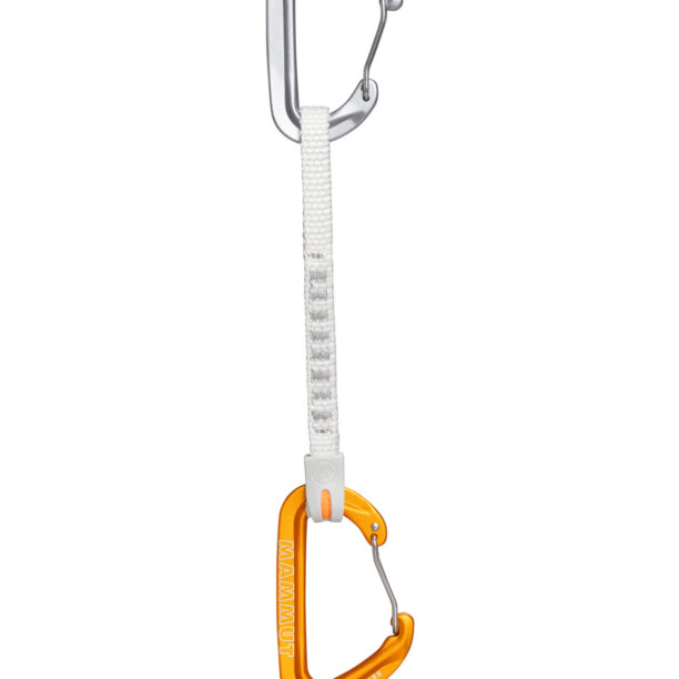 Buclă echipată escalada Mammut Sender Wire 17 cm Quickdraw  - light grey/gold