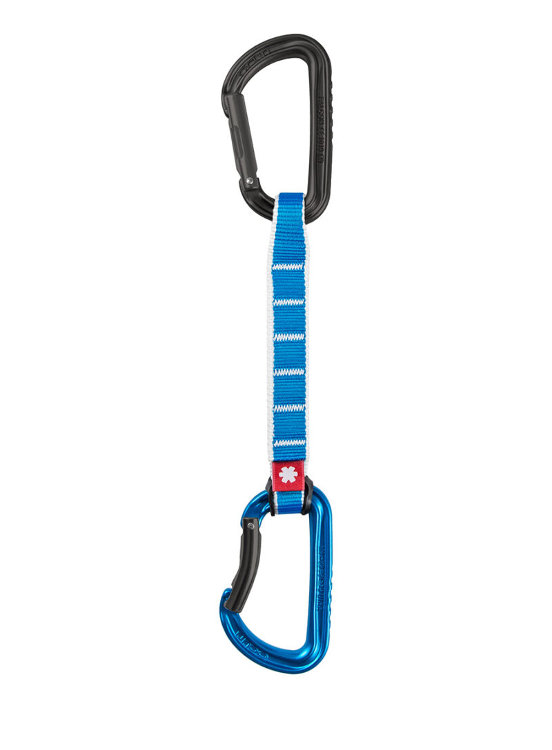 Buclă echipată escalada Ocun Falcon QD Zoom PA 15/22 16 cm - blue