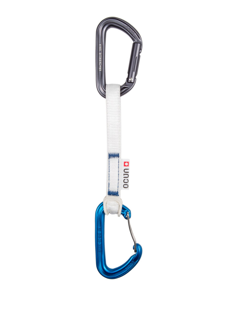 Buclă echipată escalada Ocun Hawk QD Combi Bio-Dyn-Ring 15 mm 15 cm - blue