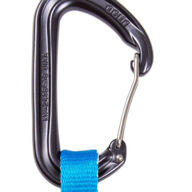 Buclă echipată escalada Ocun Hawk QD Wire Eco-Pes 16 mm 15 cm - blue preţ