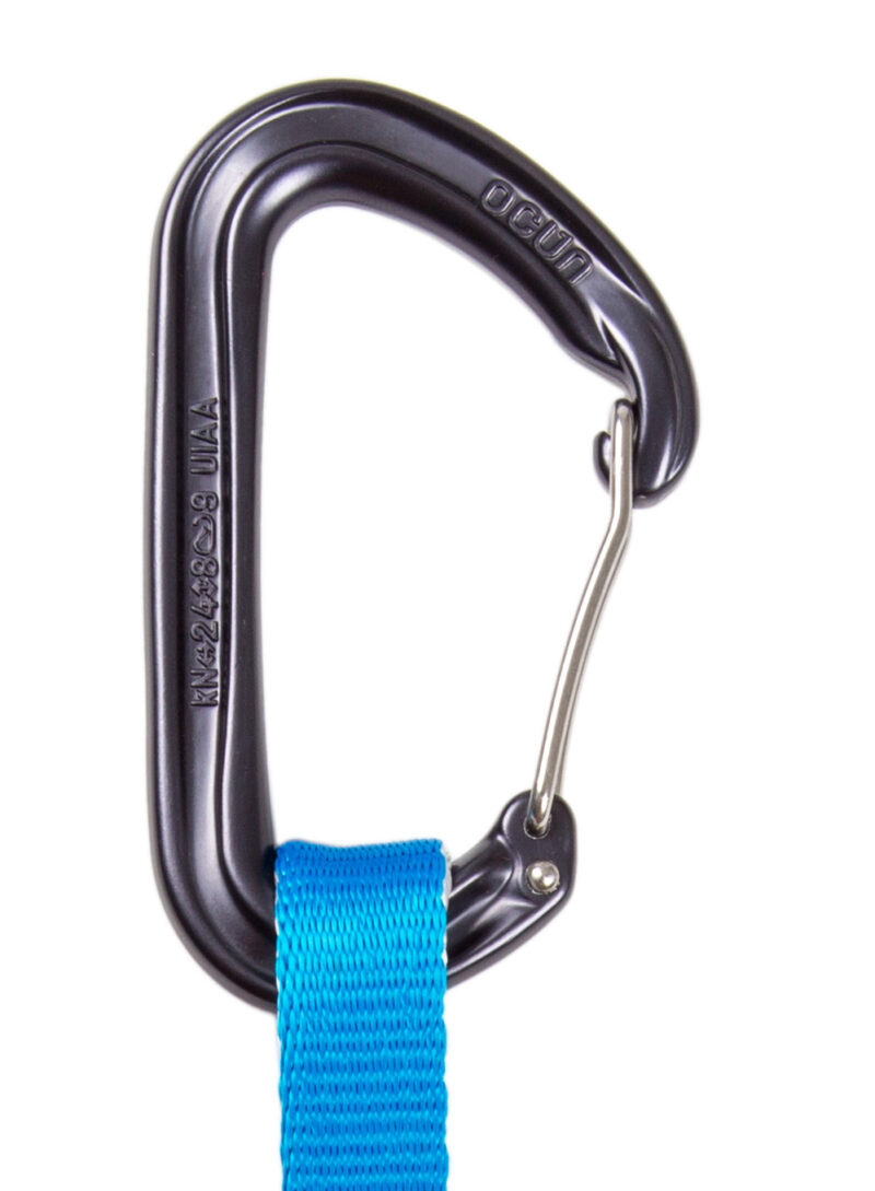 Buclă echipată escalada Ocun Hawk QD Wire Eco-Pes 16 mm 15 cm - blue preţ