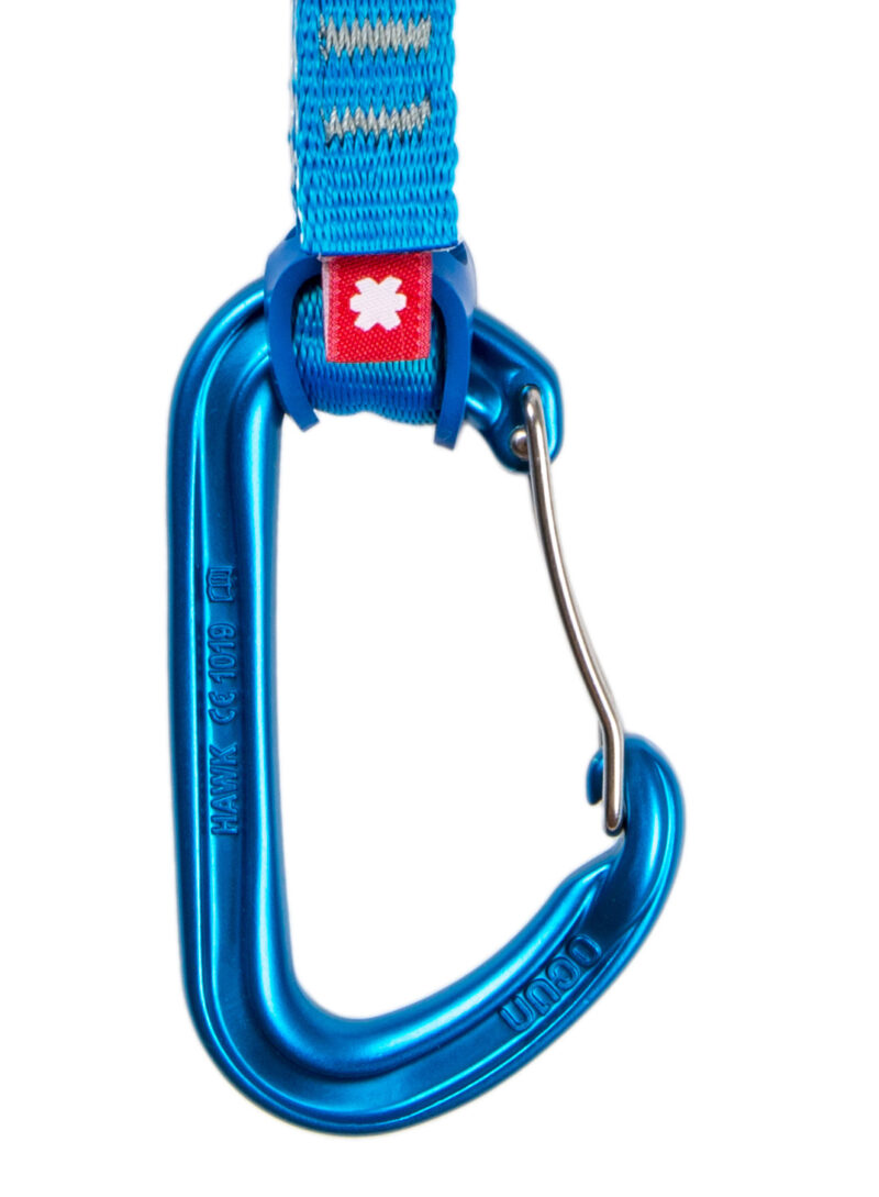 Cumpăra Buclă echipată escalada Ocun Hawk QD Wire Eco-Pes 16 mm 15 cm - blue