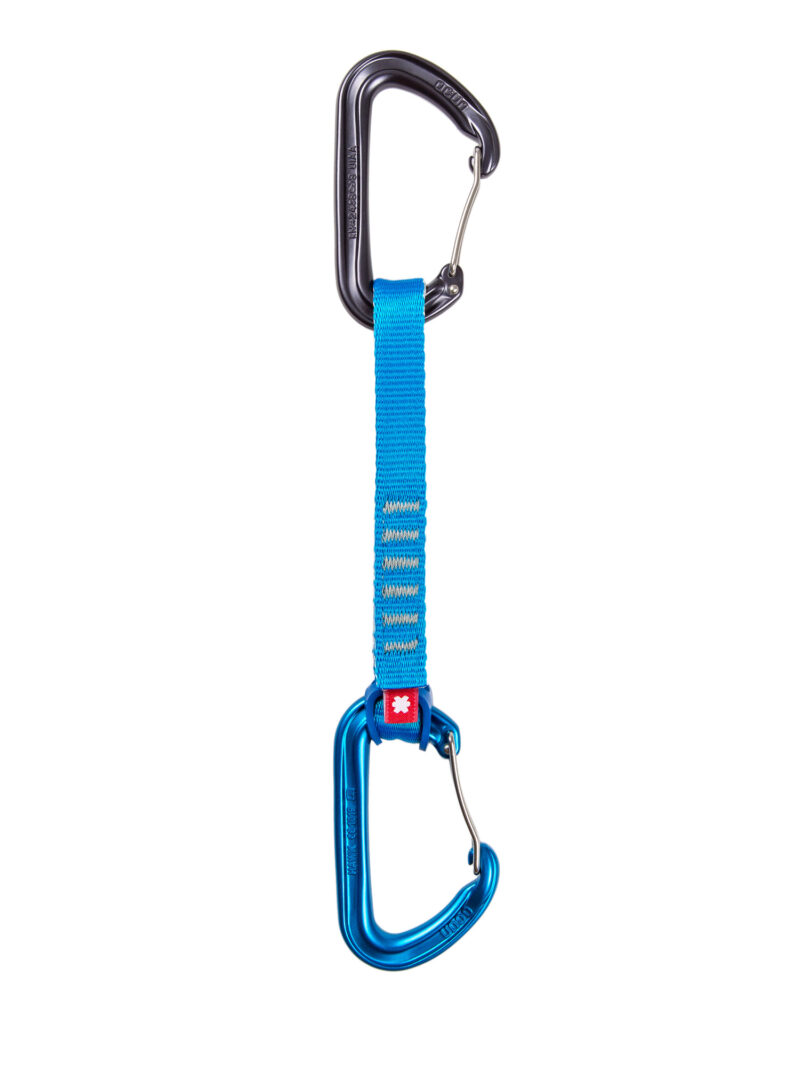 Buclă echipată escalada Ocun Hawk QD Wire Eco-Pes 16 mm 15 cm - blue