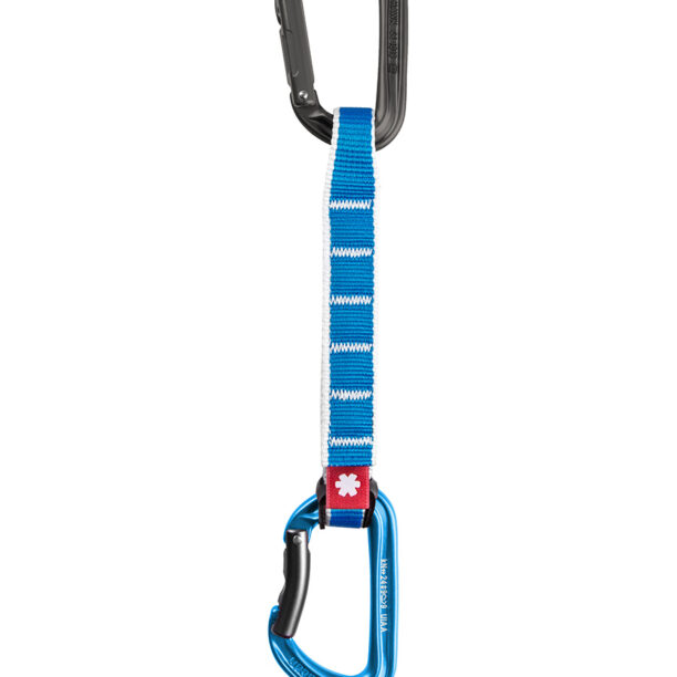 Buclă echipată escalada Ocun Hawk QD Zoom PA 15/22 16 cm - blue