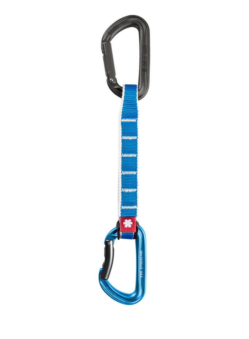 Buclă echipată escalada Ocun Hawk QD Zoom PA 15/22 16 cm - blue