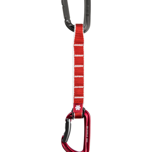 Buclă echipată escalada Ocun Hawk QD Zoom PA 15/22 16 cm - red