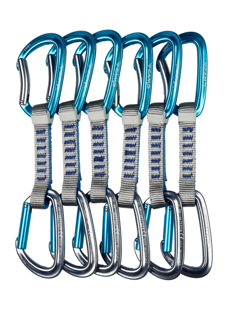 Bucle echipate Camp Orbit Express KS 12 cm 6-pack - grey/blue/blue preţ