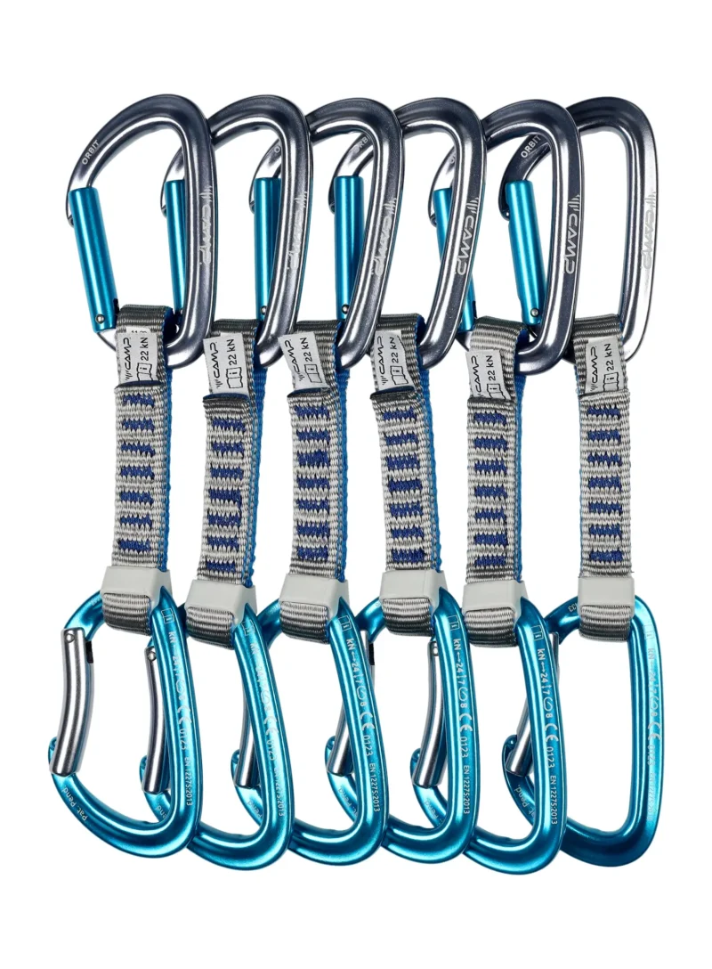 Bucle echipate Camp Orbit Express KS 12 cm 6-pack - grey/blue/blue