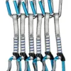 Bucle echipate Climbing Technology Salto Set NY 17 cm 6-Pack - titanium/electricblue