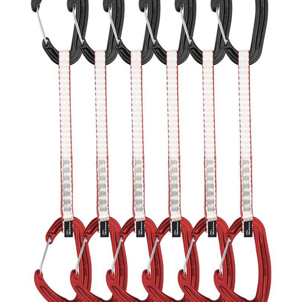 Bucle echipate DMM Alpha Wire 18 cm 6-pack - red